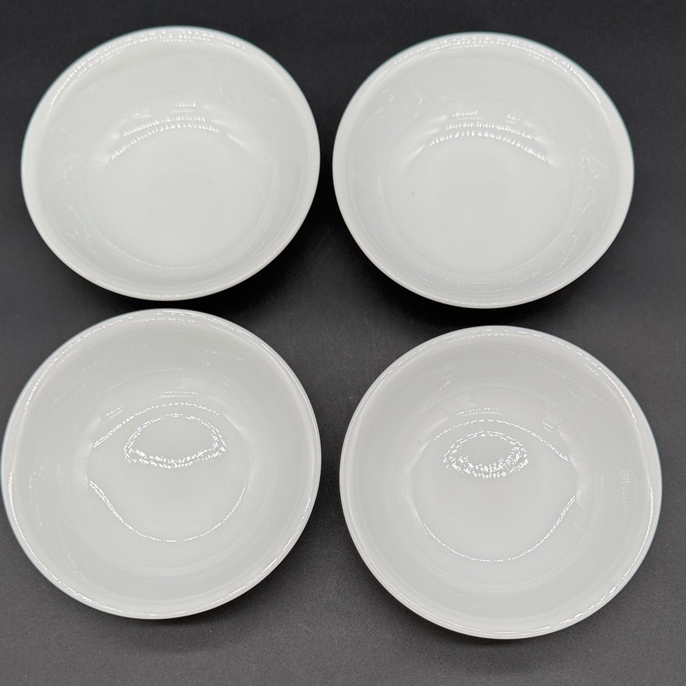 White Ceramic Serving Bowls - Set of 4